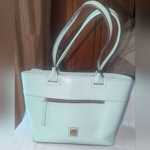 Dooney and Bourke Beacon mint tote bag.